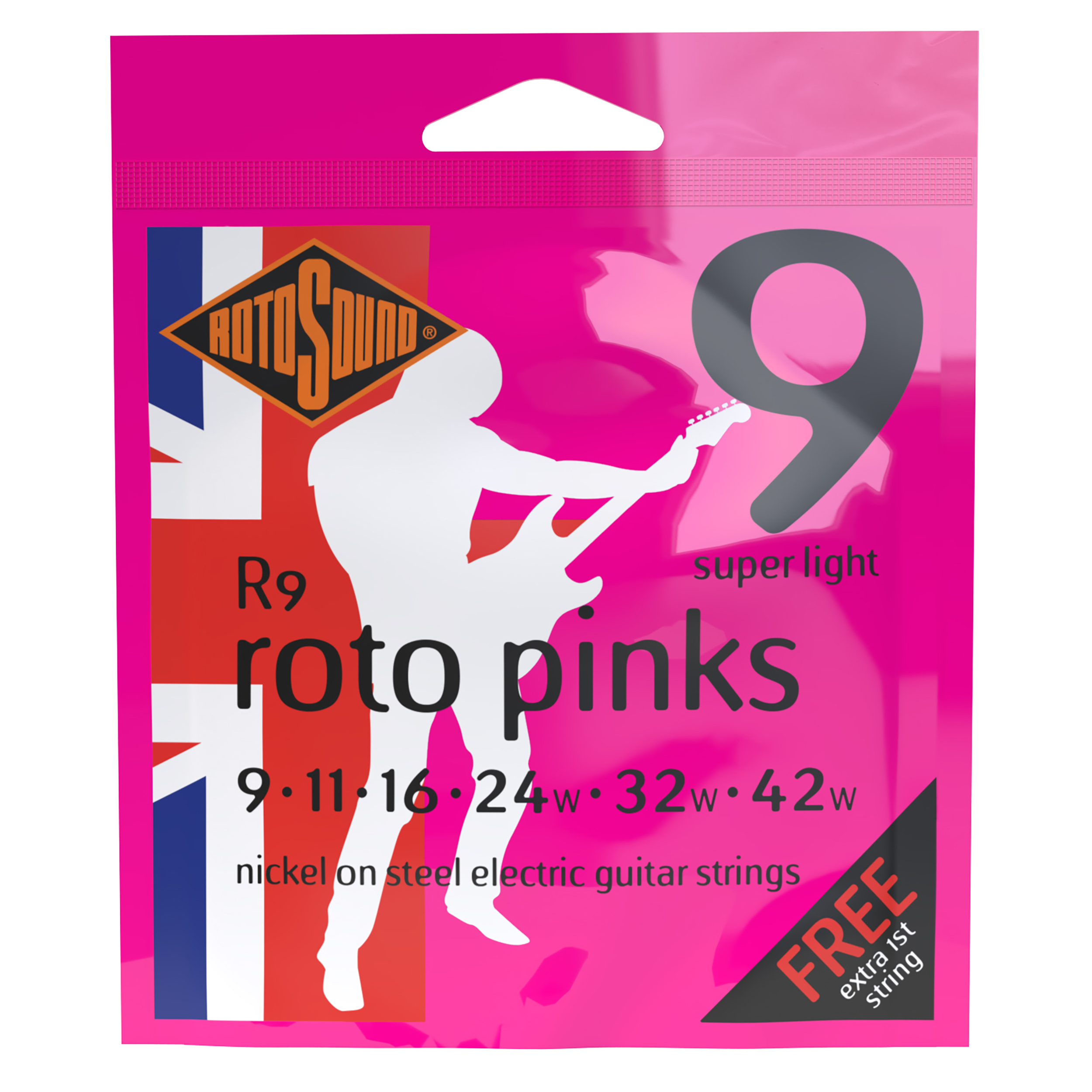 Rotosound 9-42 Pinks-image