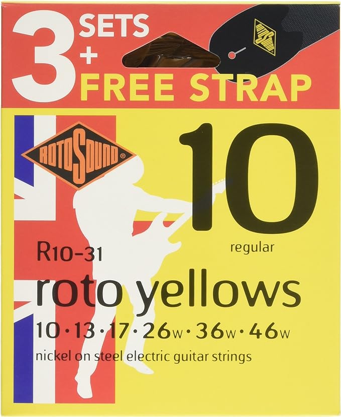 Rotosound Yellow 10-46 (Pack of 3)-image